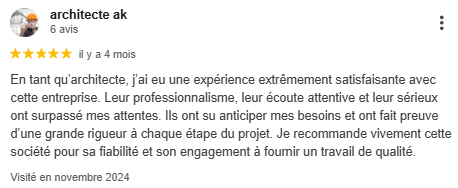 Avis d'un architecte sur la société FrancePergo
