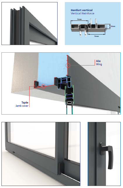 Baie vitrée aspect technique